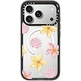 CASETiFY Impact iPhone 17 Pro Case [Slim/Compatible with Magsafe / 8.2 ft. 4X Military Grade Drop Protection] - Tropical Holibob - Clear Black