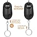 Personal Alarm, DOMEZAN 130dB Emergency Self Defense Security Alarm Keychain For Kids Women Elderly Protection Batteries Included with LED light Policeman Recommend