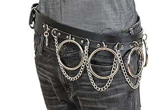 Spke Heavy Black Metal Leather O Rng Choker 3/4 Wde Deathrock