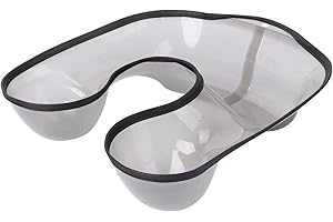 Healvian Black Plastic Neck Tray for Hair Shoulder Support, Perm Proof and Easy to Place around Neck,