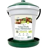 Harris Farms Easy-Fill Poultry Drinker, NO BPA Plastic, 6.25 Gallon | Large Capacity Poultry Drinker, Top-Fill Design, Durable NO BPA Plastic Construction, Ideal for Chickens &amp; Backyard Flocks