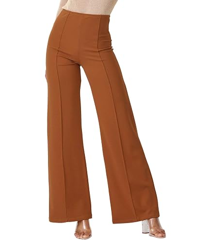 cemi ceri women's high waist dress pants Wide Leg – Flared Business Slacks for Office, Work & Casual Wear, Stretch Comfort elegant dress for baby shower