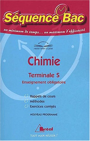 Chimie, terminale S