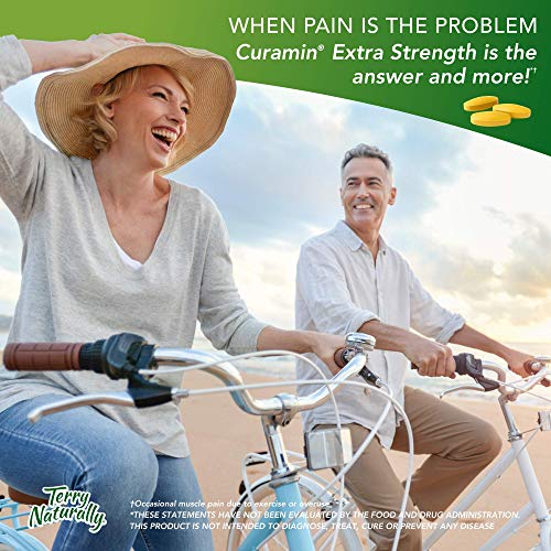 Terry Naturally Curamin Extra Strength 30 Tablets NonAddictive Pain Relief with Curcumin