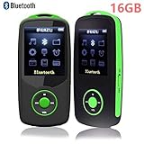 DeeFec Portable Hi-Fi 16GB Bluetooth MP3 Music Player with FM Radio Voice Recorder & 50 Hours Lossless Playing & Supports Expand Memory Card up to 64GB (Green)