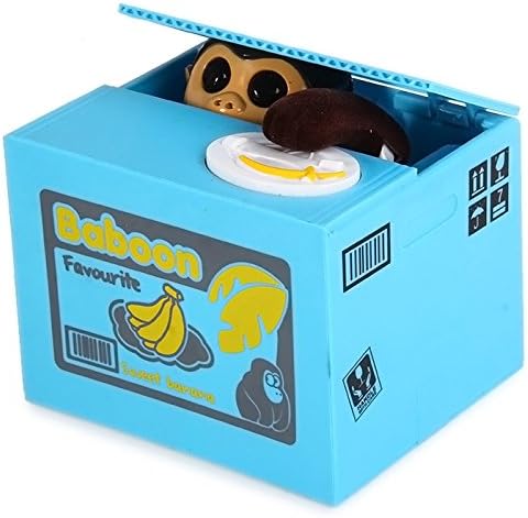 Innovative Stealing Coin Monkey Piggy Bank / Money Pot Birthday Gift for Coins Collection