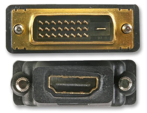 Pro Signal DVI Male to HDMI Female Adaptor – Gold-Plated 24+1 Pin Digital Video Connector PSG90432