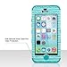 ULAK iPhone 5C Case, 3in1 Anti Slip iPhone 5C Case Hybrid with Soft Flexible Inner Silicone Skin Protective Case Cover for Apple iPhone 5C Zigzag + Blue