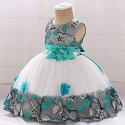 8 9T Green Princess Floral Flower Girl Dress Kids