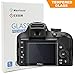 Nikon D3400 D3200 D3300 LCD Tempered Glass Screen Protector, Poyiccot Optical 9H Hardness 0.3mm Thin Tempered Glass for Nikon D3200 D3300 D3400