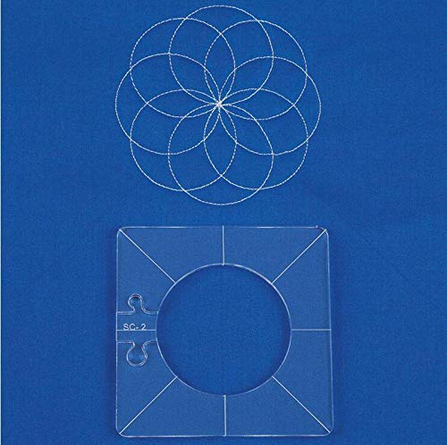 New Ruler Template Sampler Set for Domestic Sewing Machine 1 Set = 6pcs #RL-06