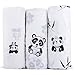 SIXNEB YuanKanJu ToriBabies Organic Cotton Muslin Swaddle Blankets (Pack of 3)