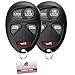 KeylessOption Keyless Entry Remote Van Key Fob Replacement for L2C0007T (Pack of 2)