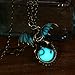 Yaoding Magical Constellation Dragon Glow in the Dark Openwork Pendant Charms Necklace