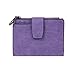 Damara Womens Medium Faux Leather Coin Purse Card Holder Wallet,Purple