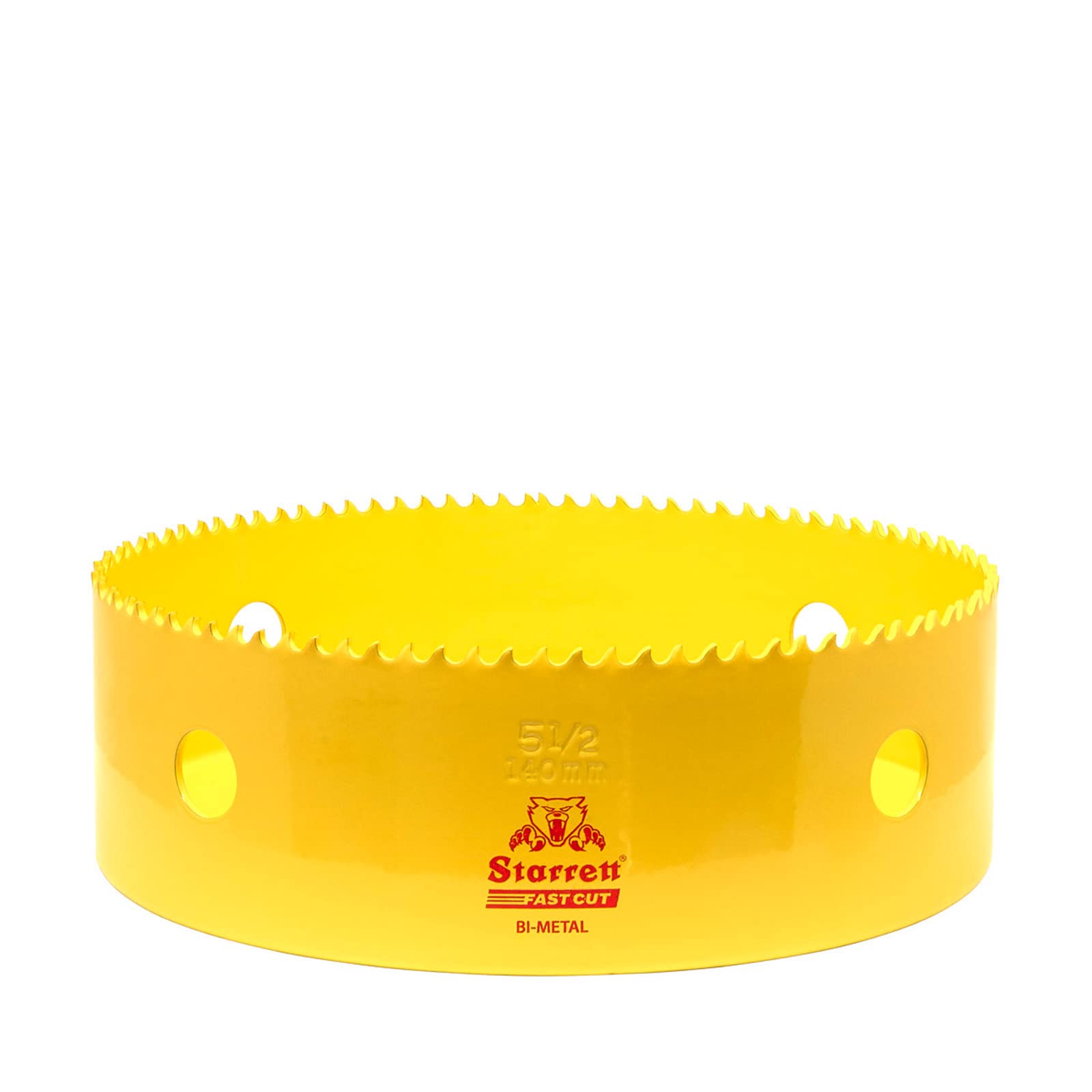 Starrett HSS Bi-Metal Fast Cut Hole Saw - 140mm - For Metal, Wood, Plastics