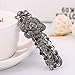 IPINK Gray Tone Metal French Clip Flower Design Hair Clip Barrette