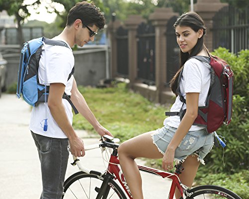solar charger and hydration backpack