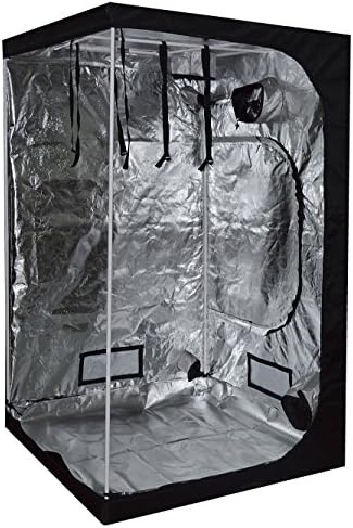 Hyos 48x48x78 100% Reflective Mylar Hydroponic Indoor Garden Grow Tent Non Toxic Room