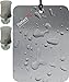 Mirror On A Rope ReflectXL Shower Mirror Our Largest Mirror. Shatterproof. Easily Eliminate Fog and Shadows. Includes Two Removable Adhesive Hooks and an Adjustible Rope (Wet Steel)