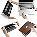 TJFEC PU Leather Coated Hard Case for MacBook Pro 13 inch with Retina Display Model A1425 and A1502 - Brown