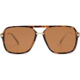 SOJOS Sunglasses for Women & Men, Square, Retro, Polarized Lens, Trendy Aviator, 90s Shades