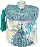 Punch Studio Paisley Peacock Toilet Tissue Holder