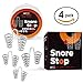 Snore Stop Japanese Standard Anti-Snoring Nose Vents with Travel Case - Safe and Comfortable Stop Snoring Solution - Set of 4 Nasal Dilators for Protecting Your Sleep - Great Breathing Aids for Anyone