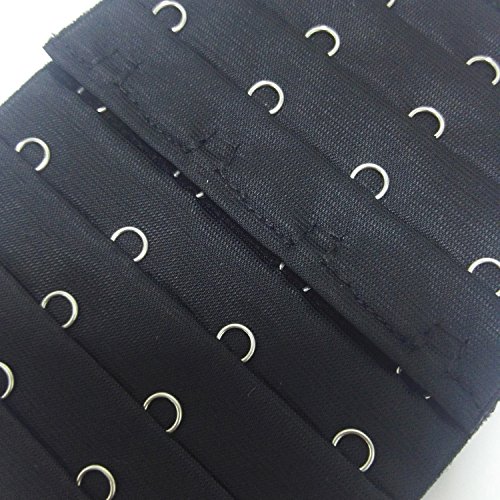 Cotton Women Ladies Bra Extension Strap Extender 4 Rows 4 Hooks