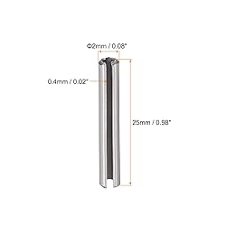 uxcell Slotted Spring Pin - M2 x 25mm 304 Stainless