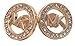MK 0301 GOLDEN Earrings with Stones Fashion US SELLER