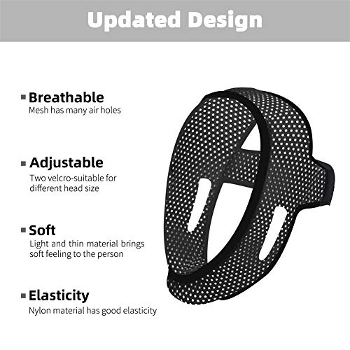 Anti Snoring Chin Strap for Cpap Users [2019 Upgrade] The Adjustable Snore Solution - Stop Snoring Comfortable Devices, Breathable, Flexible & Easily Adjustable Chin Straps - Thumbnail 2