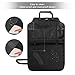 GHB Kick Mats Car Back Seat Protector with Storage Organizer and Touchable iPad Holder Waterproof Leather Effective Prevention of Mud Dirty Scratches