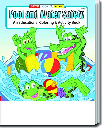 Pool and Water Safety Kid's Coloring & Activity Book in Bulk (25-pack)