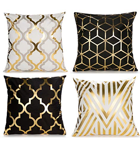 gold foil pillow