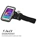 J&D Armband Compatible for Samsung Galaxy Note 4 Armband, Sports Armband with Key Holder Slot for Galaxy Note 4 Running Armband, Perfect Earphone Connection While Workout Running, Black