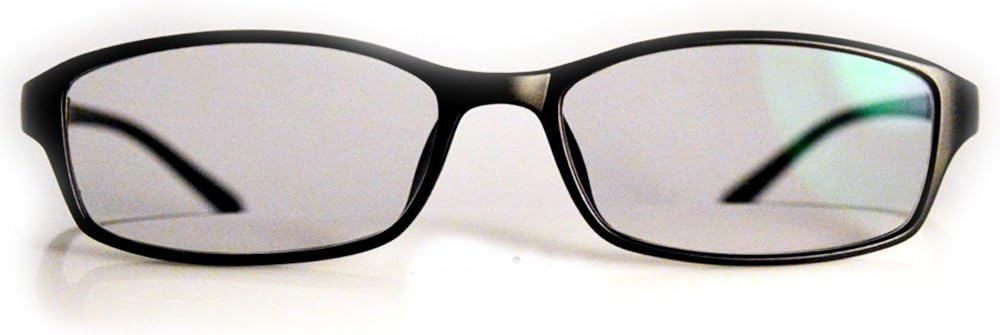 Anti Glare Computer Glasses - Anti Blue Light - UV 400 + Vis 50 Protection - Men - Women - Light Gray Lens - Professional Graphic Designer Eyewear - Zero Magnification