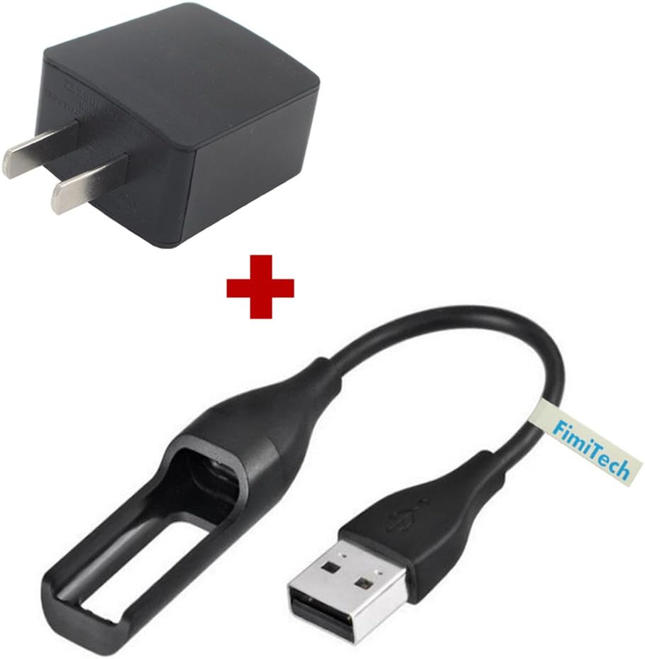 FIMITECH Fitbit Flex Cable, Replacement Fitbit USB Charger Cable + 500mA AC Wall Charger Adapter for Fitbit Flex Band Wireless Activity Bracelet