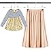 Metal Slacks Skirts Hangers, Space Saving Pants Hangers for Children Heavy Duty Skirts Hangers with 2 Adjustable Non Slip Clips, A Pack of 15 Flexible Hangers for Skirts, Pants, Slacks, Shorts