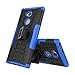 Sony Xperia XA2 Ultra Case,Mama Mouth Shockproof Heavy Duty Combo Hybrid Rugged Dual Layer Grip Cover with Kickstand for Sony Xperia XA2 Ultra 6.0 Inch 2018 (with 4 in 1 Packaged),Blue
