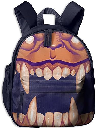 WYFG Monster Teeth Multi-Pockets Shoulder BookBag Teens Backpack Student Daypack