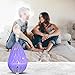 Essential Oil Diffuser 120ml Diamond Glass Aromatherapy Ultrasonic Cold Mist Humidifier 7 Color LED Lamp and Anhydrous Automatic Closing Office Home Bedroom Baby House Yoga Research (white) ¡­