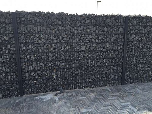 Gabione Steinkorb Wand Zaun Steingabion Anthrazit/Höhe 103cm / Länge 10 Meter/Maschenweite: 50/200mm / Drahtstärke: 6/5… – Bild 5