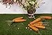 EverTrust Realistic Orange Foam Carrots Easter Oranment Rabbit's Gift Decoration Easter Party Home Decor (Pack of 8) (Jute Thread)