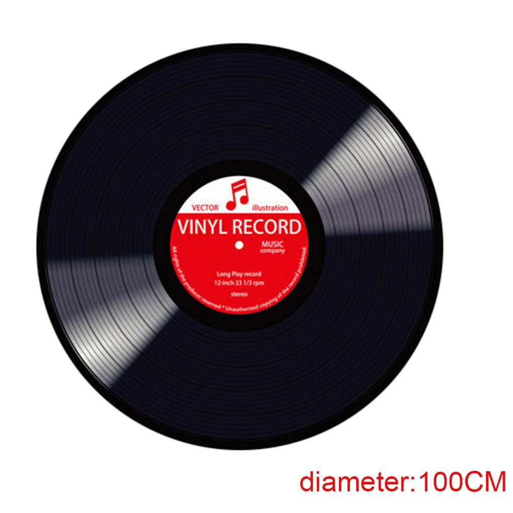 Teppiche Teppiche & Matten Pandiki 3D-Vinyl Record Design Runde
