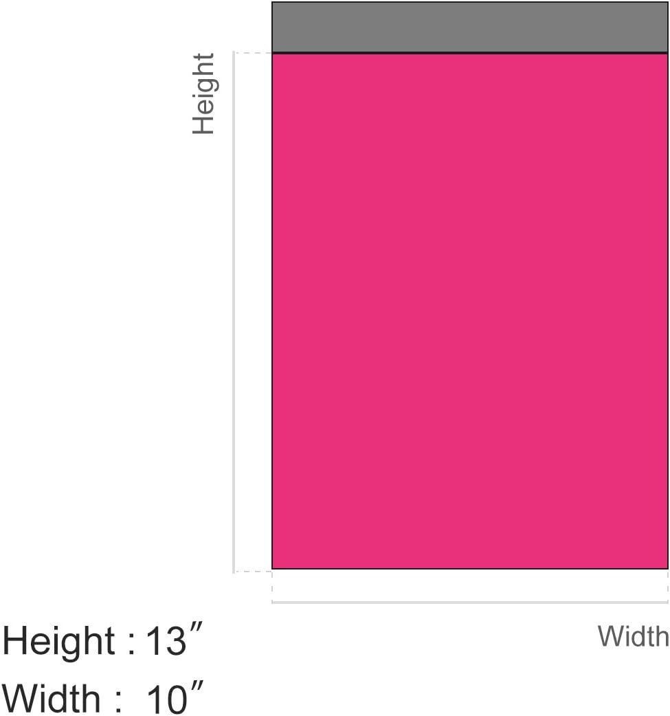 Metronic 10x13 Envelopes Mailers 100pack Pink Shipping Bags with Self Adhesive Waterproof and Tear-Proof Postal Bags : Office Products