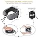 ZAMAT Memory Foam Travel Pillow, 360°Support Neck Pillow for Airplane Travel, Adjustable Compact Comfort with Earphone, Breathable & Washable Case, 3D Eye Masks, Earplugs & Carring Bag (Gray)