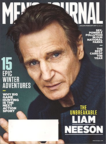 Men's Journal magazine (January 2017 / February 2017) The Unbreakable Liam Neeson | The Best Cars of the Year