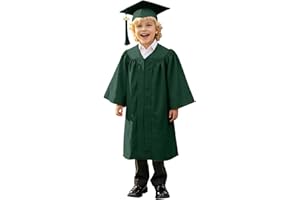 2026 Kids Graduation Cap and Gown Kindergarten Preschool Graduation Gown and Cap Set for Kids Boys Girls Ceremonies Outfit