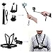 Camera Accessories Kit for Gopro Hero 5 6 4 3 2 1, Selfie Stick, Chest Mount, Car Suction Cup Mount, Bike Mount, Extension Pole, Floating Grip, Wrist Strap, J Hook, Quick Release Mount (39 Items)